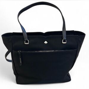 Kate Spade Large Black Nylon Shoulder Tote Bag